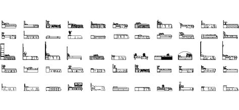 Download Free Bed Side Elevation In Dwg File Cadbull