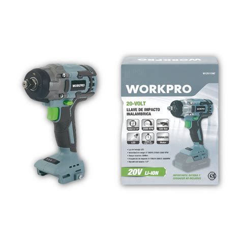 Workpro Atornillador Llave De Impacto Inal Mbrica V Ion Litio Motor