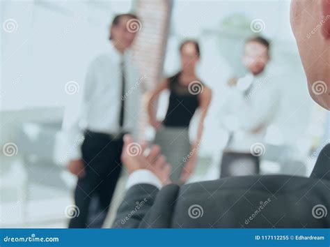 Closeup Businessman Holding Out Hand For A Handshake Stock Image