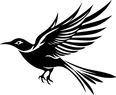 Bird, Black and White illustration 46978274 Vector Art at Vecteezy