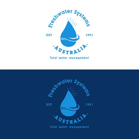 Elegant Playful Water Purification Logo Design For Freshwater Systems