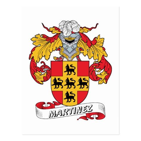 Martinez Family Crest Postcard | Zazzle.com