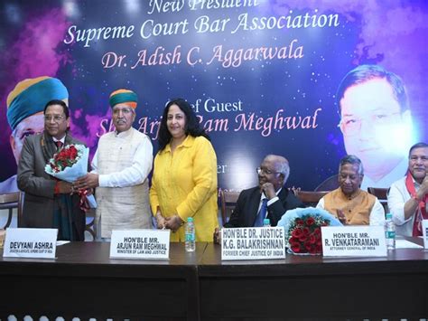 Law Minister Former Cji Attorney General Attend Sc Bar Association