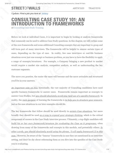 consulting frameworks guide