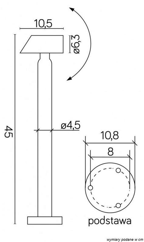 Słupki ogrodowe SIGMA GU10 45cm 65cm Lampy Ogrodowe Stojące Nowoczesne