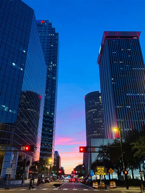 High Rise Buildings During Night Time · Free Stock Photo