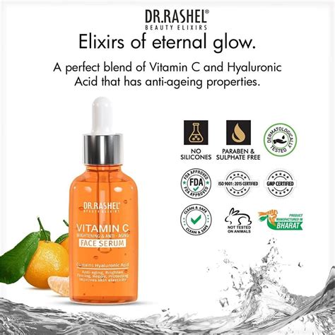 Liquid Dr Rashel Vitamin C Face Serum Packaging Size 50 Ml Type Of Packaging Glass Bottle At