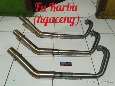 Jual Pipa Leher Ngaceng Road Race Header Road Race Satria Fu Karbu