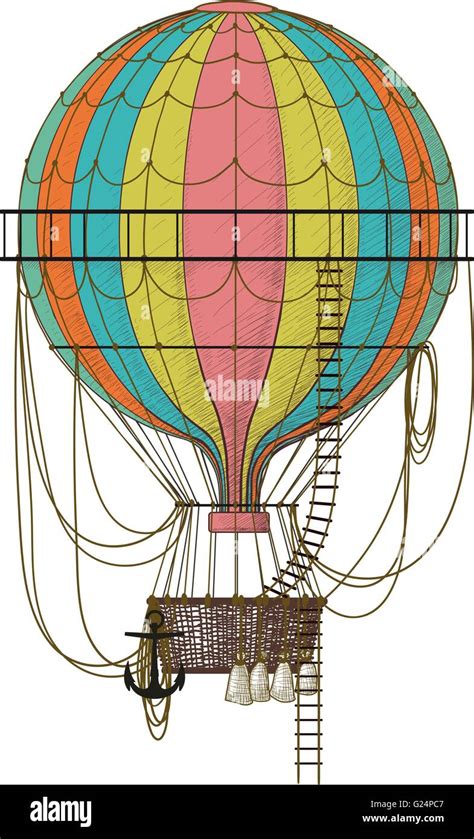 Old Air Balloon Stock Vector Image Art Alamy