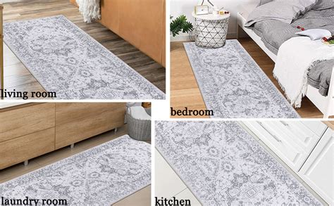 Famibay Carpet Runners For Hallways Non Slip Long 240cm Washable Runner