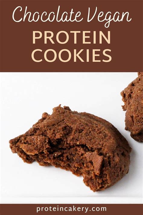 Chewy Chocolate Protein Cookies Vegan