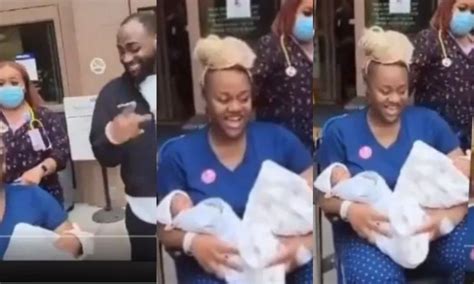 Double Blessings Davido And Chioma Finally Show Off Their Twins In