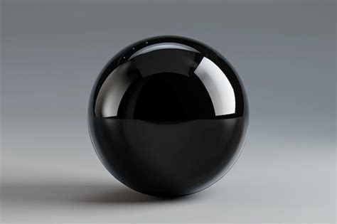 premium photo black sphere