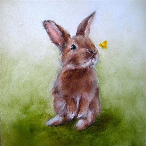 Bunny Nursery Art Painting by Junko Van Norman