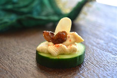 Cucumber Hummus Canapé My Signature Dish Recipe Signature