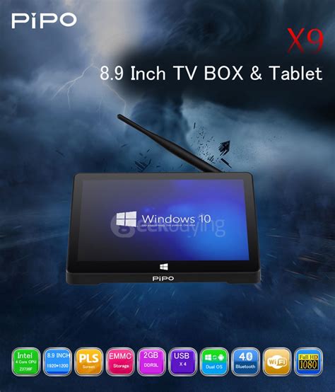 Pipo X Inch Windows Android Dual Boot Mini Pc Tablet