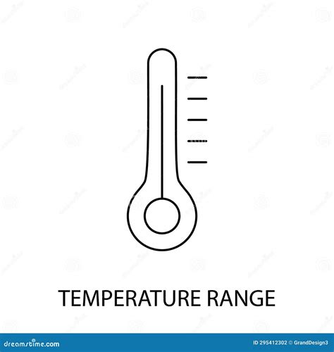 temperature range  icon vector  food packaging thermometer