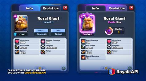 Evolved Royal Giant - Clash Royale 2023 Q2 Summer Update | Clash Royale News Blog - RoyaleAPI