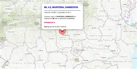 Harta Cutremur Cu Magnitudinea Pe Richter N Jude Ul D Mbovi A