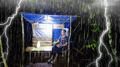 Solo Camping Hujan Deras Hampir Copot Jantung Suara Gelegar Petir