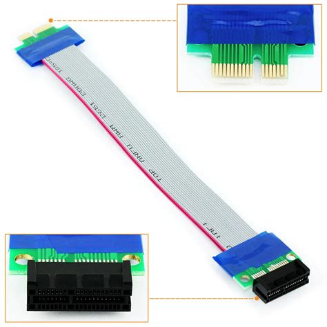 Cable de extensión PCI Express PCI E 1X macho a PCIe hembra para placa