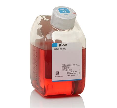 Gibco Medium 199 10X Quantity 500 ML Cell Culture Media Supplements