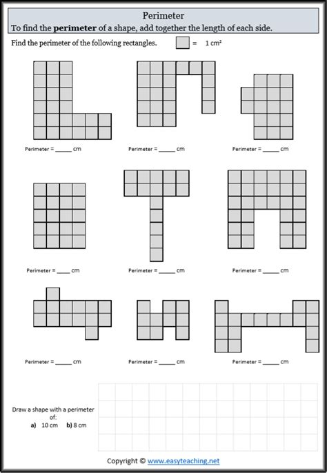 Perimeter On A Grid Differentiated Maths Activity Sheets Hot Sex Picture