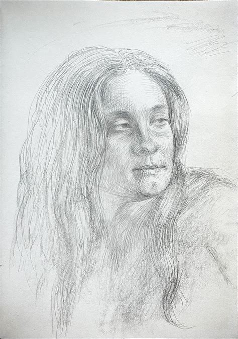 Portrait Of A Polish Woman Drawing By Felix Freudzon Pixels