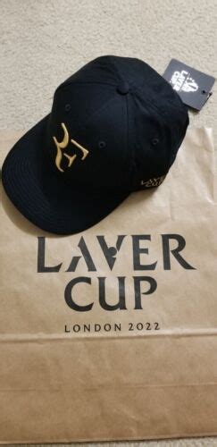 Limited Edition Uniqlo Roger Federer Rf Black And Gold Laver Cup 2022