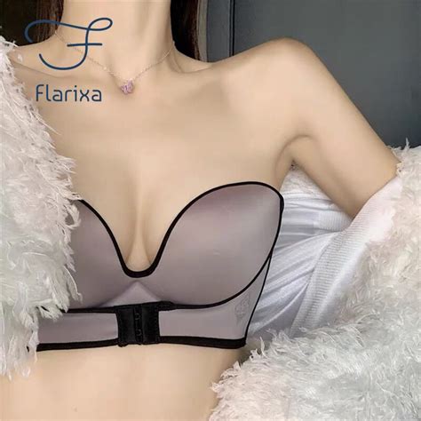 Flarixa Sujetadores Sin Tirantes De Talla Grande Ropa Interior Sin