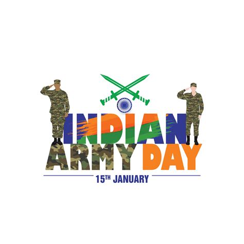 Vector illustration of Army day of India, Republic day celebration ...