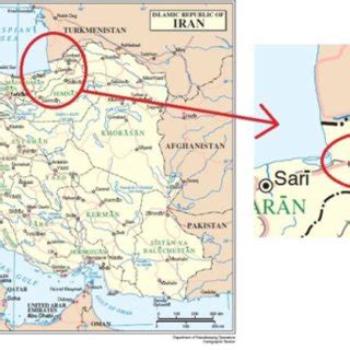 A map of Iran and the location of Gorgan | Download Scientific Diagram