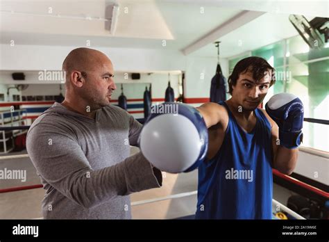 Male Gym Training Hi Res Stock Photography And Images Alamy