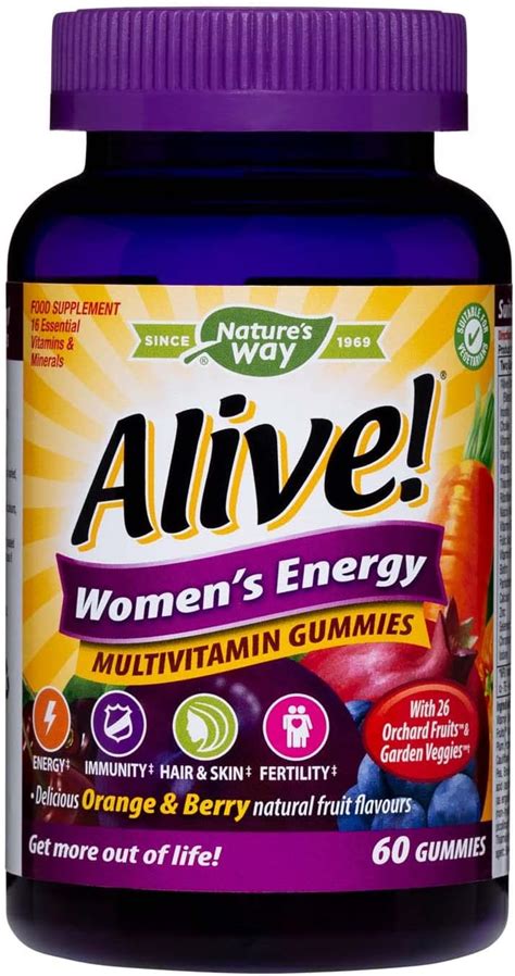 Alive Women S Energy Multivitamins Chewable Gummies Amazon Co