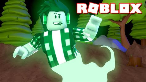 Roblox Virei Um Fantasma Verde Youtube