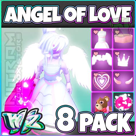 Roblox World Zero WZ ANGEL OF LOVE SET COSMETIC AURA MOUNT 8