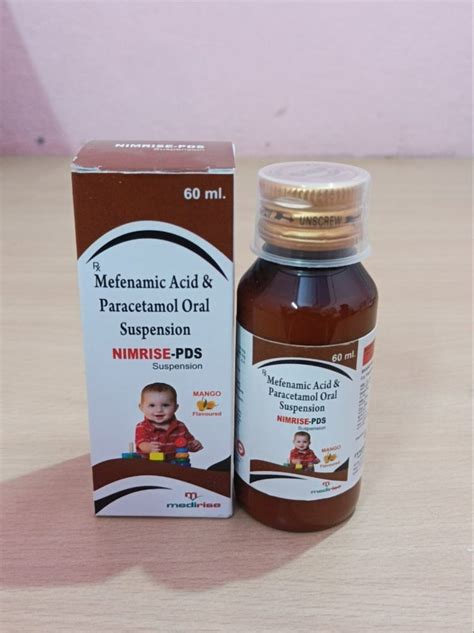 MEFANAMIC ACID WITH PARACETAMOL SUSPENSION At Rs 53 Bottle