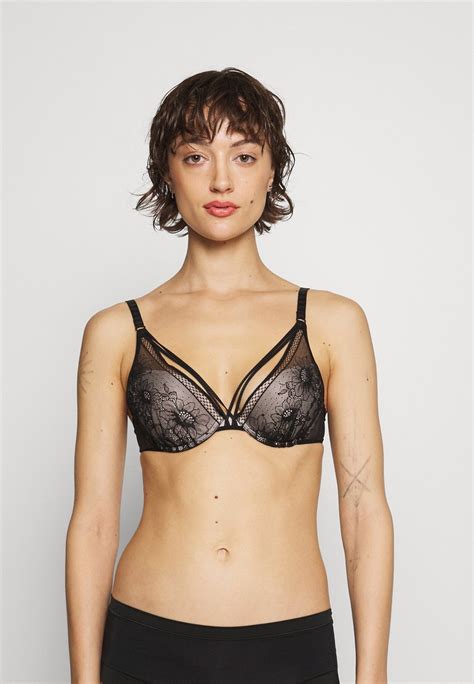 Passionata Rebecca Bra Soutien Gorge Push Up Blacknoir Zalandobe