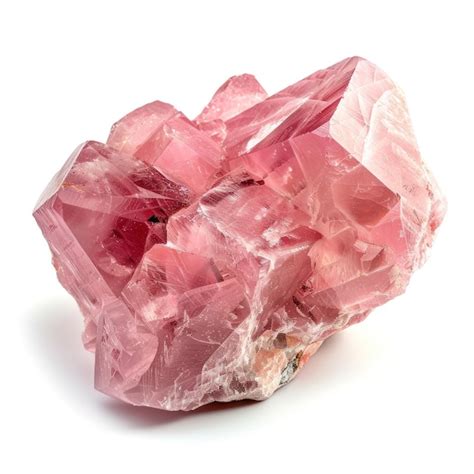 pink crystal mineral rock premium ai generated image