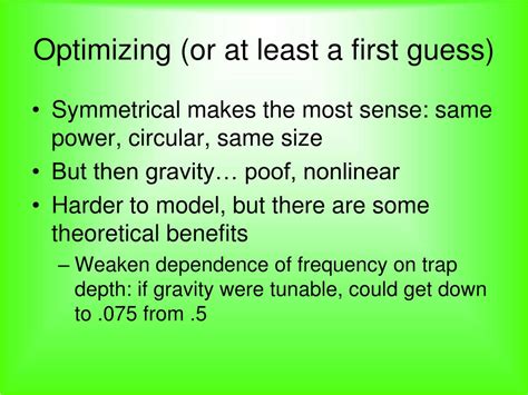 Ppt Optical Trapping Of Atoms Characterization And Optimization