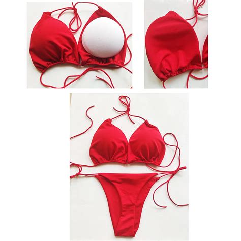 Ensemble de bikini Maillot de bain deux pièces sexy pour femmes bikini brésilien soutien gorge