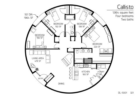 Image Callisto A 50 Diameter 1 964 SF Four Bedroom Two Bath Floor