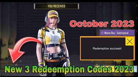 Active New October Redeem Codes In Call Of Duty Mobile New