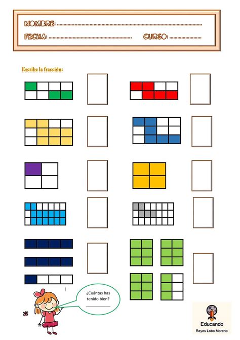 Primaria A Toda Vela Actividades De Representaci N De Fracciones