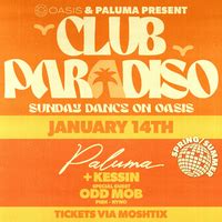 Buy Club Paradiso Ft Odd Mob Sunday Th January City Botanic