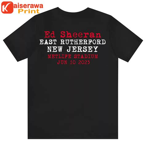 Ed Sheeran Mathematics Tour Merch Tour Location Merchandise - Discover ...