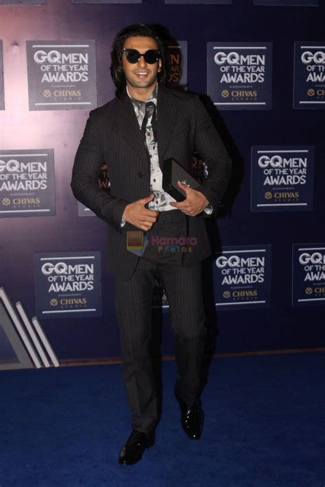 ranveer singh  red carpet  gq men   year awards