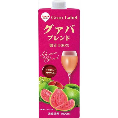 送料無料 スジャータ めいらく グァバブレンド 1000ml×12本 4902188224420 12 御用蔵 大川 通販