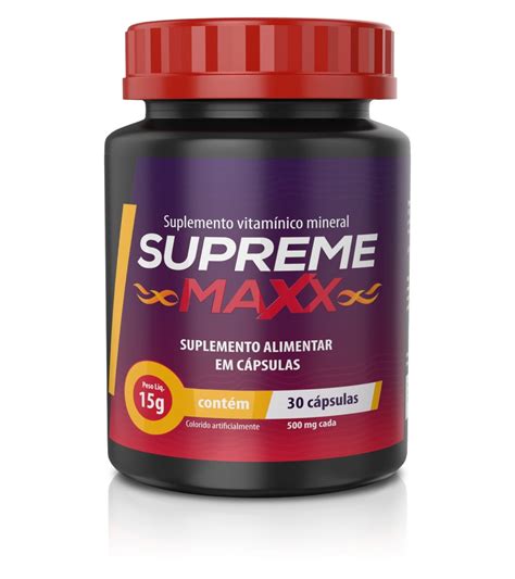 15 CÁPSULAS SUPREME MAXX Loja Virtual Bem Estar Life Boa Viagem