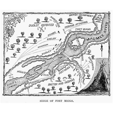 War Of 1812: Fort Meigs. /Nthe Siege Of Fort Meigs, Ohio, 1 - Walmart ...